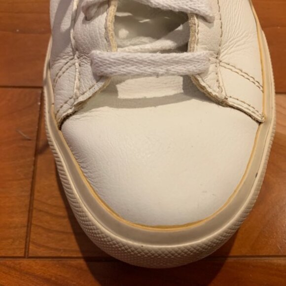 Veja White Campo Leather Low-Top Sneaker Shoes Women's Size 8 - Picture 10 of 11
